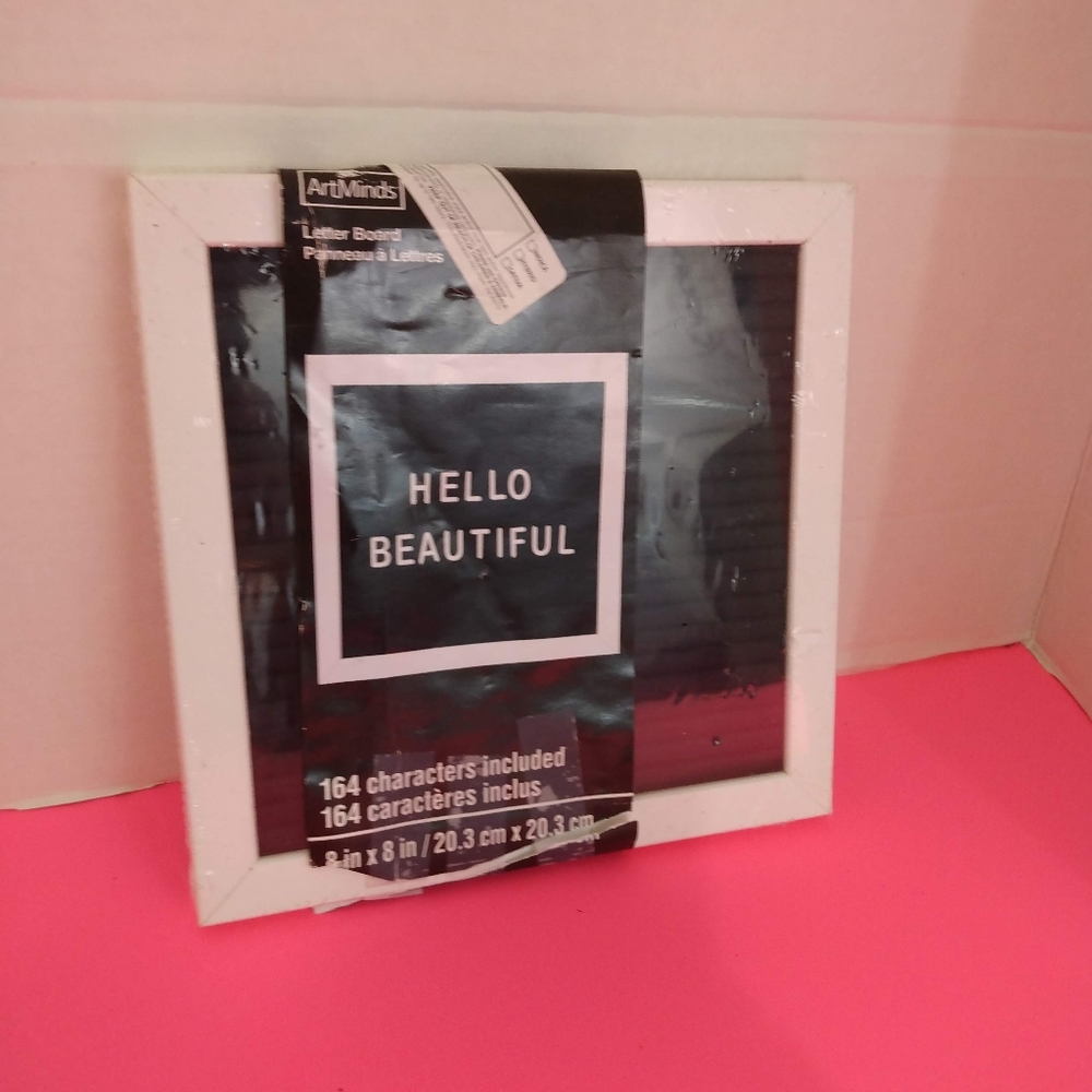 ArtMinds Hello Beautiful White Letter Board